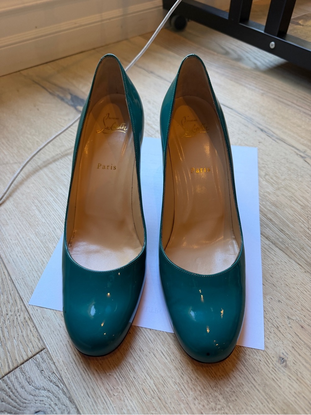 Christian Louboutin Patent Leather Pumps Women's Size: 10.5 | US10.5, IT40.5